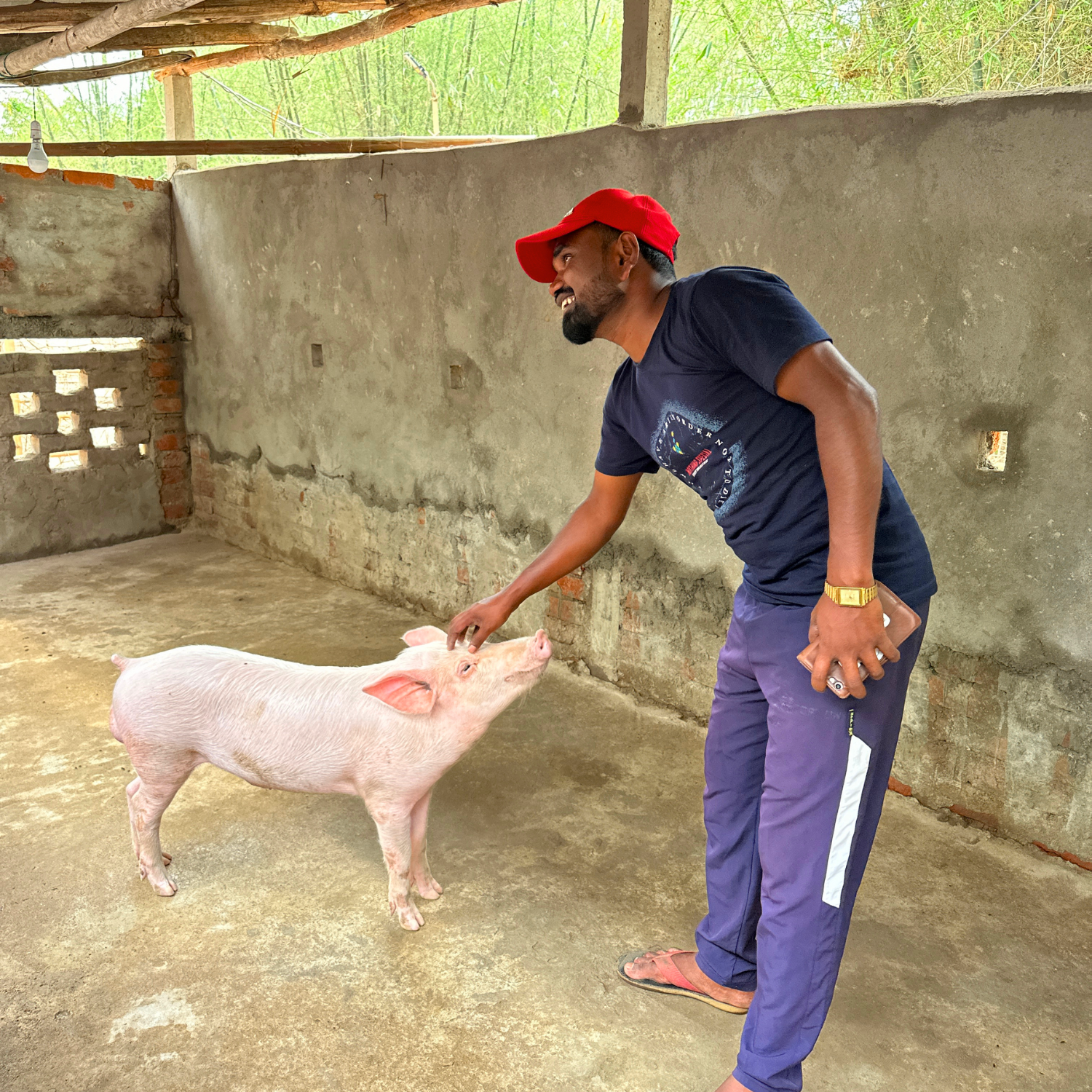 Small business owner in India