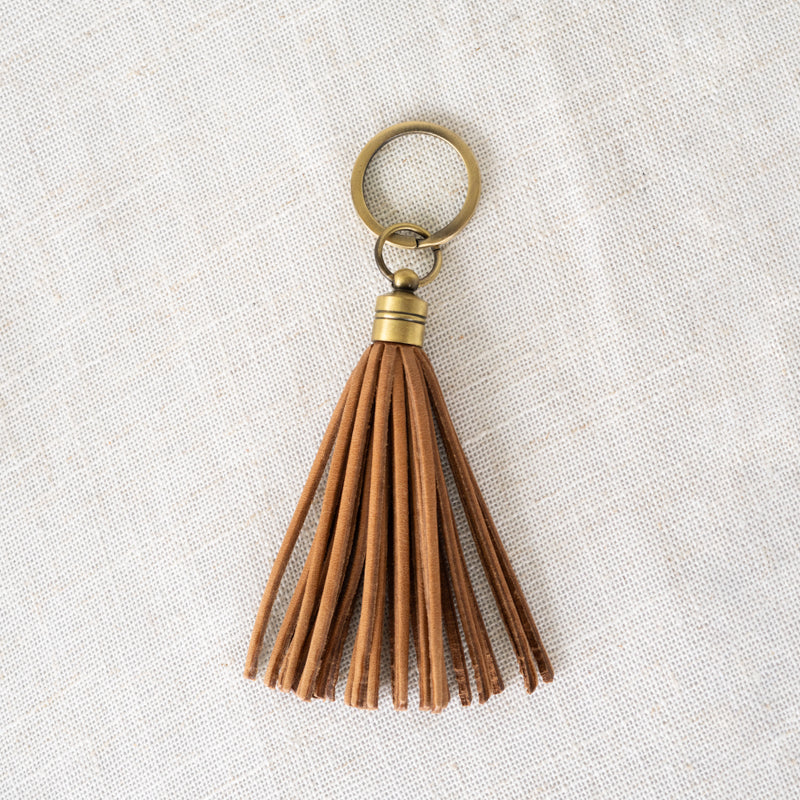 Tassel Keychain by Elevate on linen