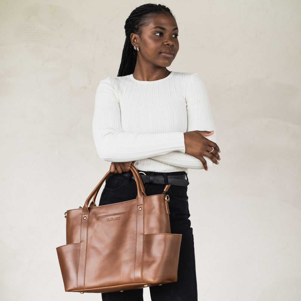 Woman with Utility Tote by Elevate