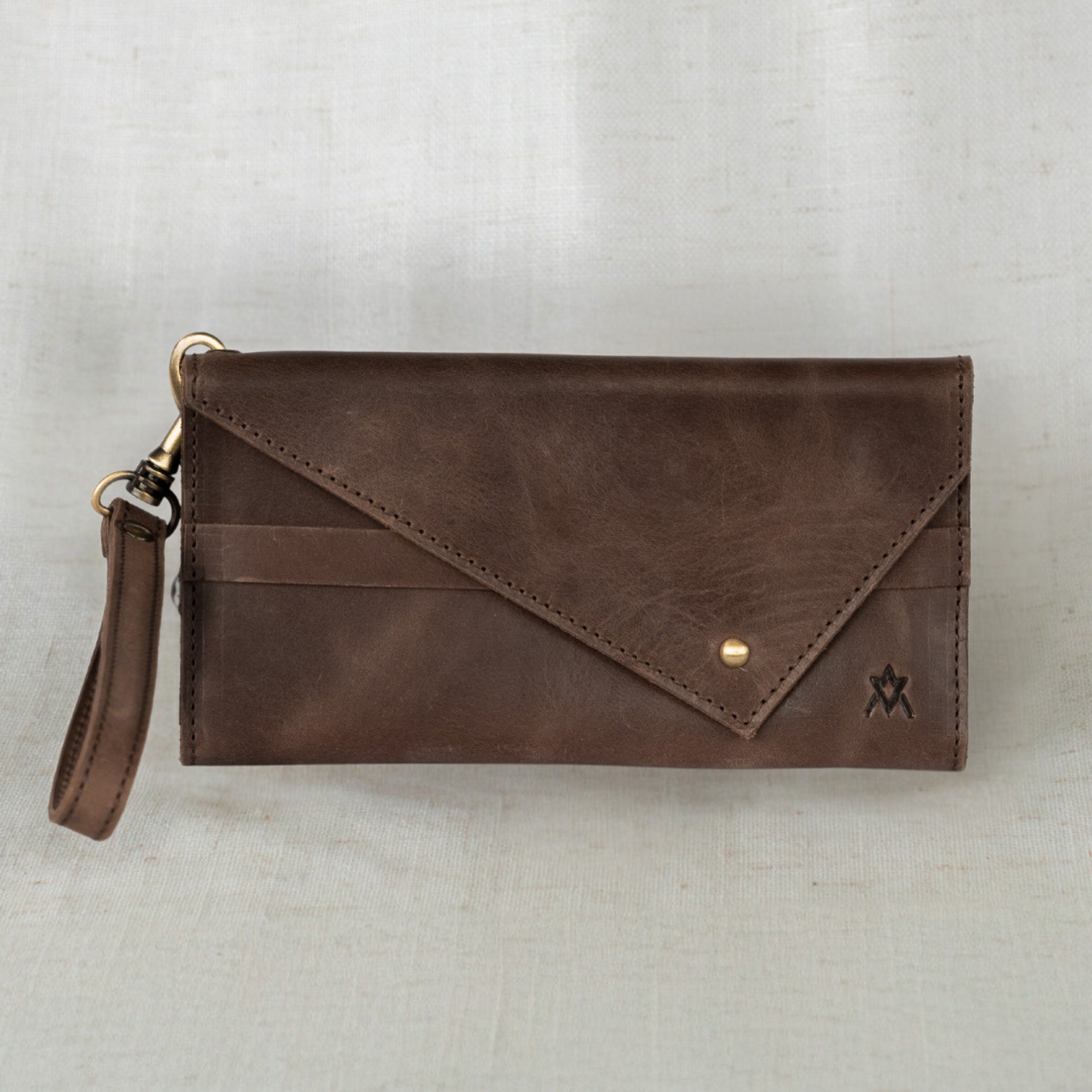 Elegant Tri-fold Wallet displayed on a flat surface, emphasizing its premium leather quality and timeless style as a women's leather wallet.