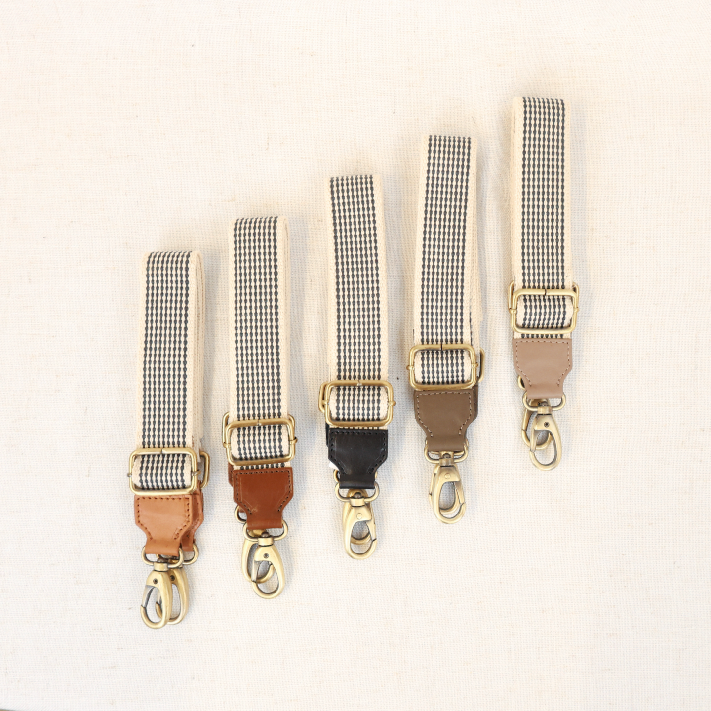 Woven Crossbody Bag Strap - Adjustable with stylish black-and-white design, perfect for enhancing any bag.