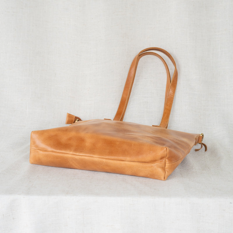Midsized Zipper Tote by Elevate on linen