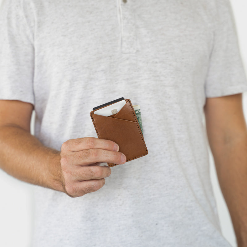 Man holding Money Clip Wallet by Elevate