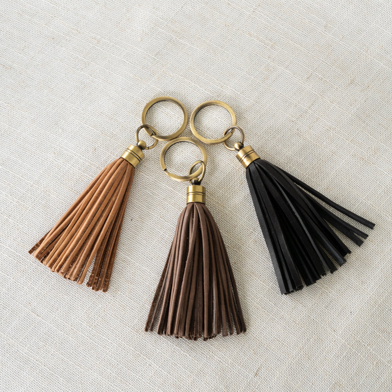 Tassel Keychain by Elevate on linen