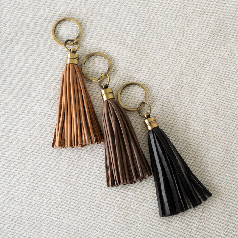 Tassel Keychain by Elevate on linen
