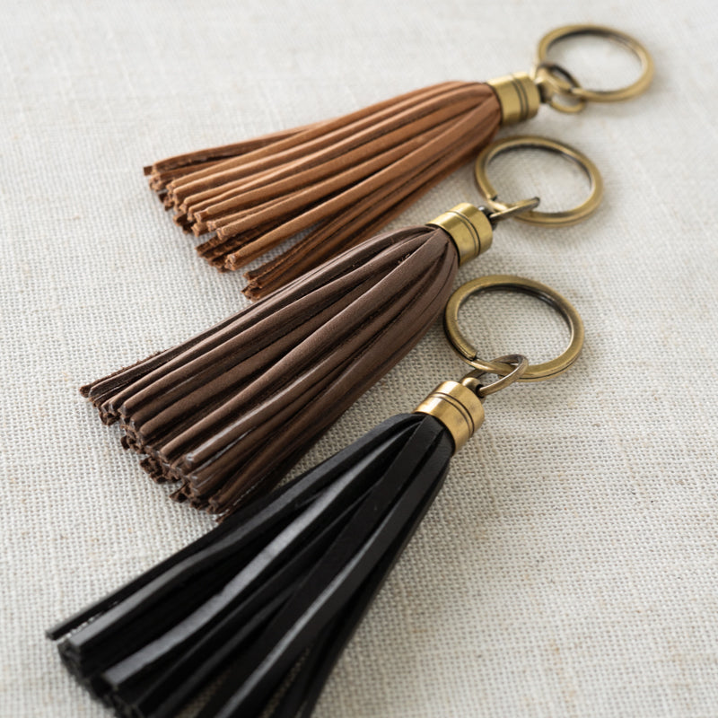 Tassel Keychain by Elevate on linen