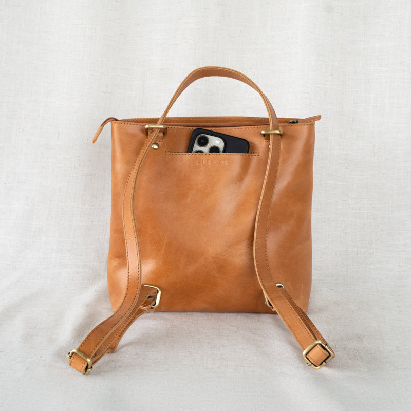 Convertible Leather Backpack - The Sojourner Convertible Leather Backpack - The Sojourner