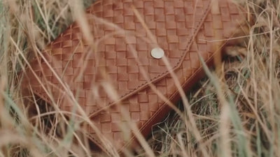 video of leather bags being made