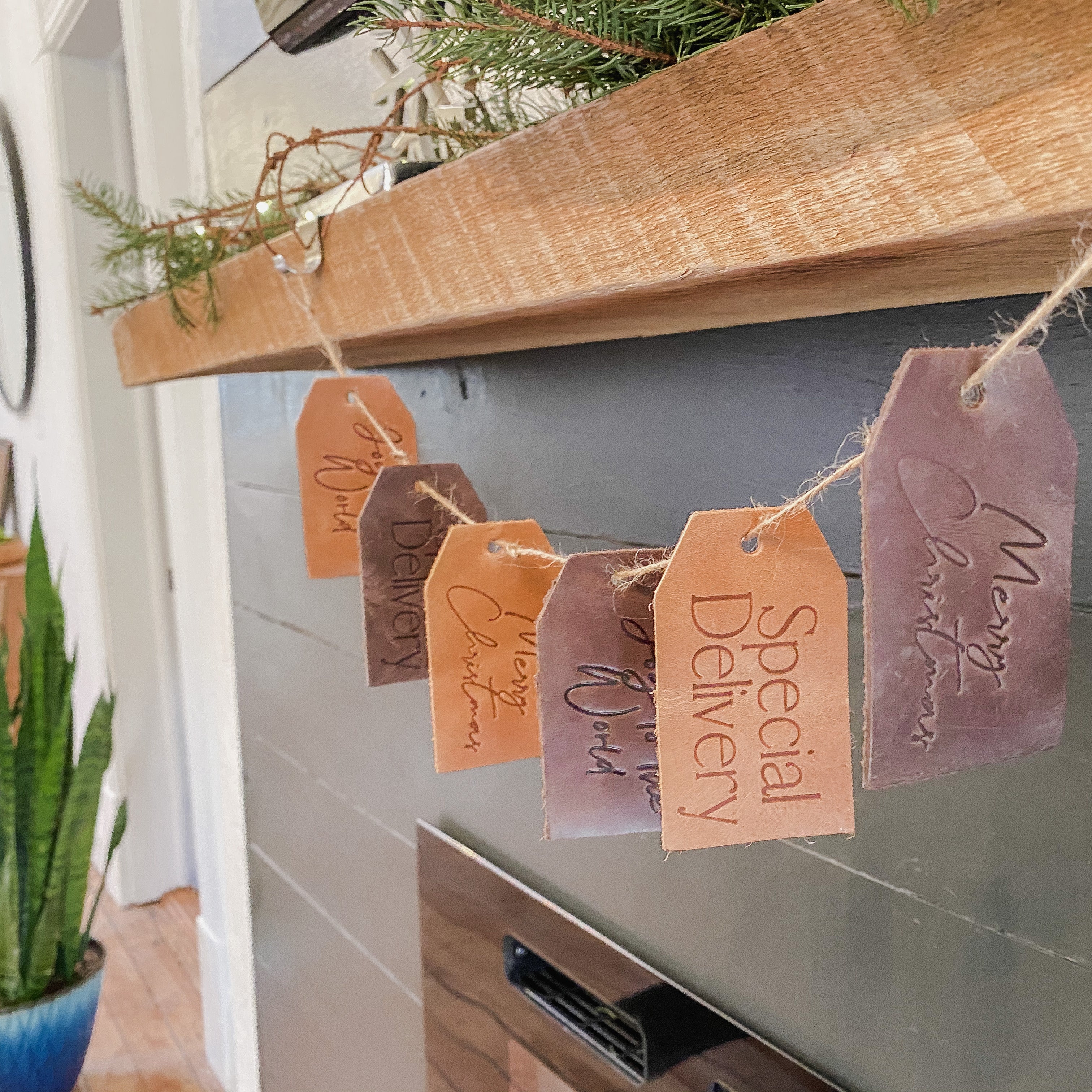 Leather Gift Tag by Elevate
